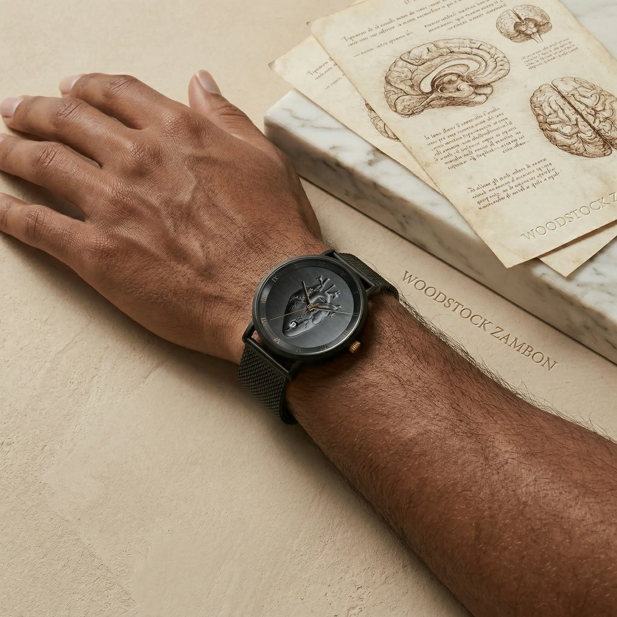 Black Heart Waterproof Watch - Image 3