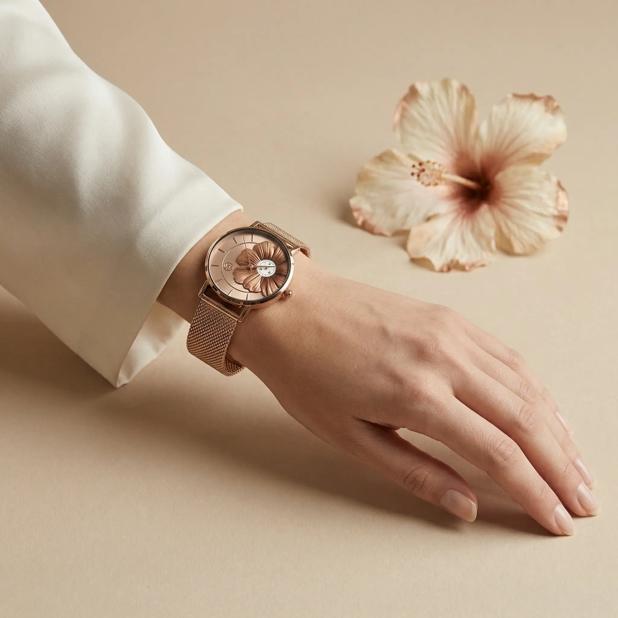Hibiscus Waterproof Watch - Image 2