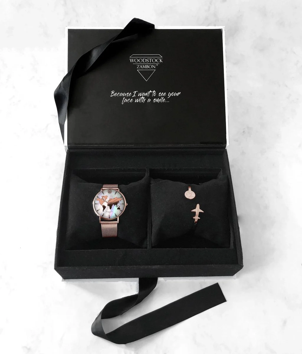 Pearl World Map Gift Box