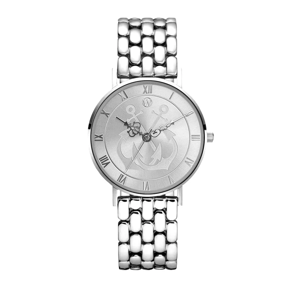 Silver Anchor Waterproof Watch - Image 4