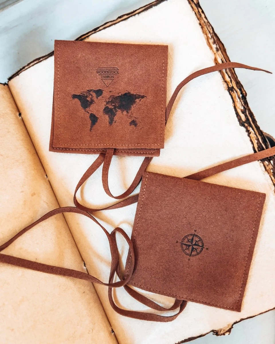Suede Travel Jewelry Bag
