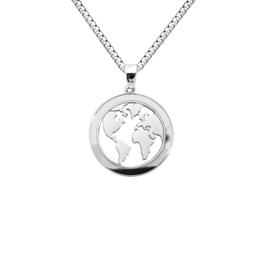 World Map Custom Necklace - Image 3